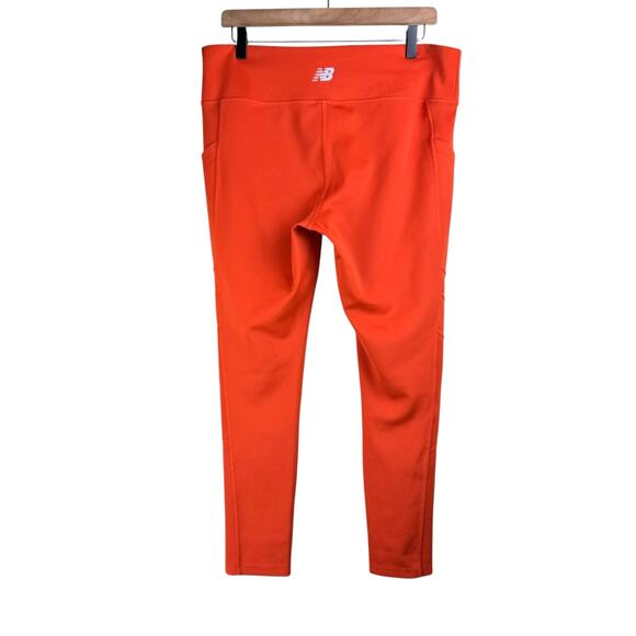 New Balance Burnt Orange Transform High Rise Pocket Crop Workout Leggings - Picture 2 of 8